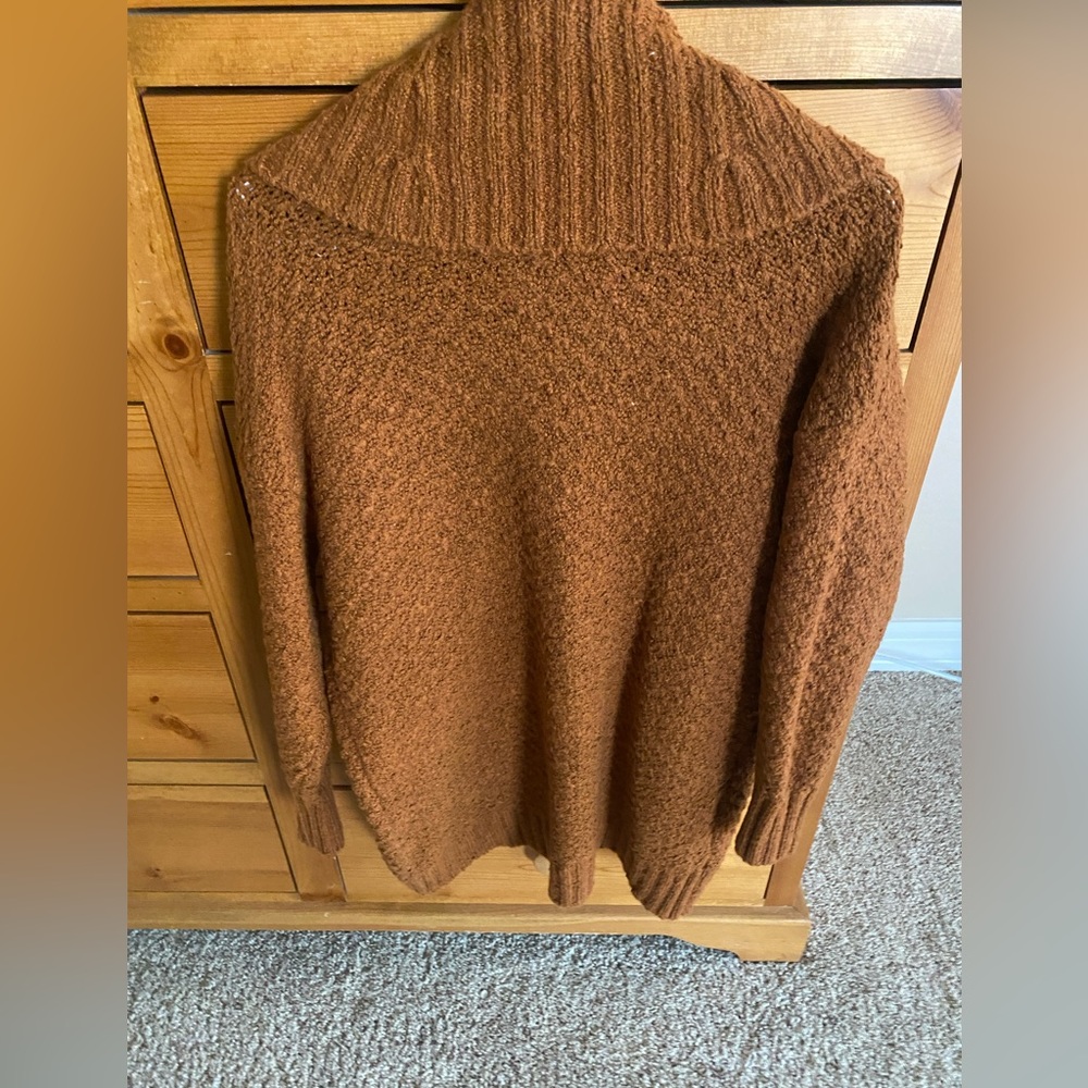 Rust Colored Hip Length Sweater - image 2